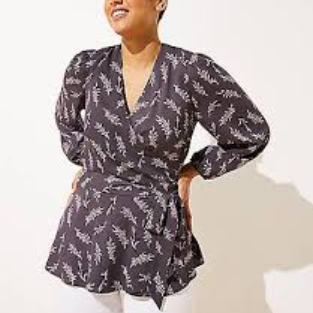 NWT Loft Wrapped Blouse